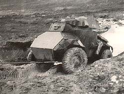 recovery of bogged armoured car