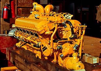 Reconditioned Centurion Engine at <cite>106 Fd Wksp, Nui Dat</cite> 1971
